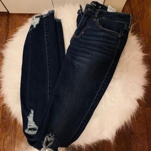 ripped hollister jeans
